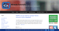 Desktop Screenshot of miracletutorials.com