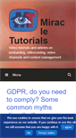 Mobile Screenshot of miracletutorials.com
