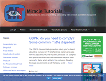 Tablet Screenshot of miracletutorials.com